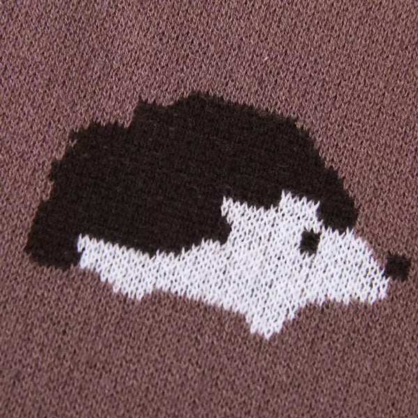 Hedgehog Baby Blanket closeup