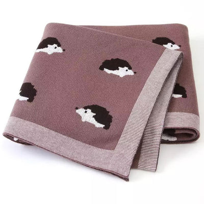 Hedgehog Baby Blanket fold