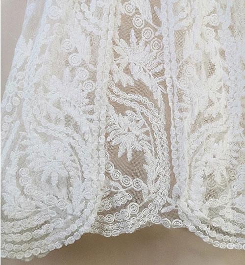 Freya White Lace Pregnancy Kimono