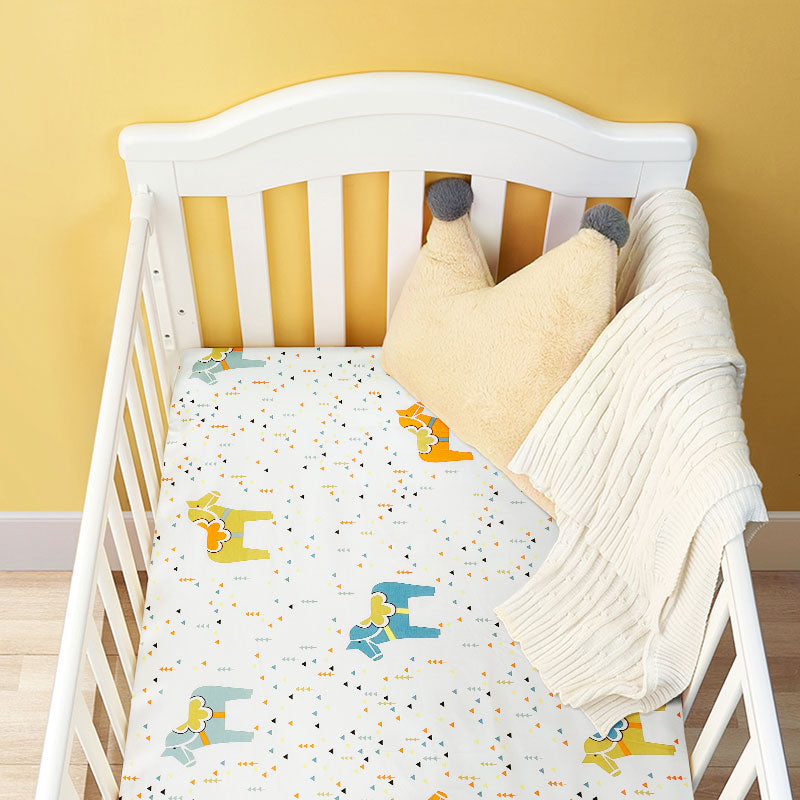 Horse Fitted Cot Sheet Front