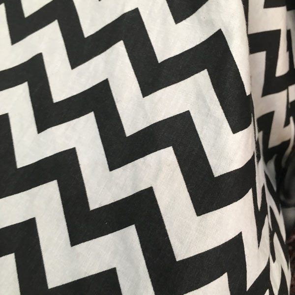 Black Chevron Car Seat Canopy