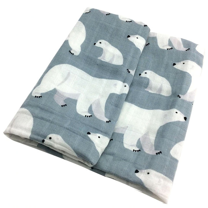 Ice Bears Baby Swaddle Wrap 120 x 120 cm