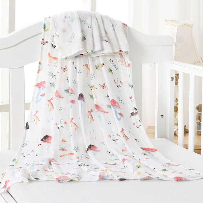 Jungle Bamboo Baby Swaddle Wrap Full