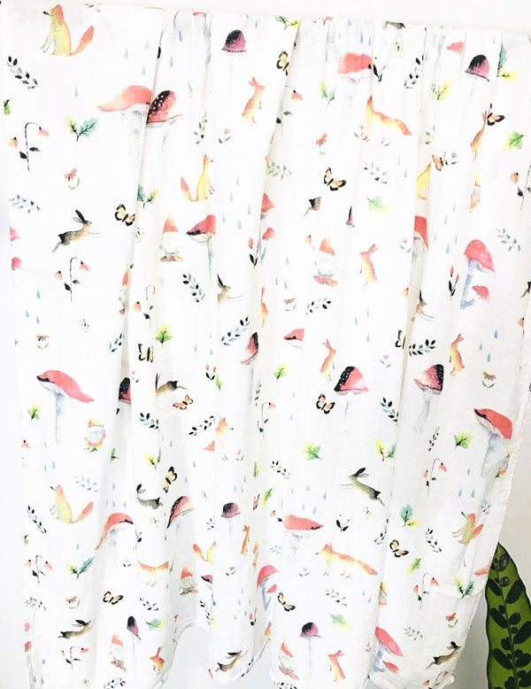 Jungle Bamboo & Cotton Baby Swaddle Wrap Full
