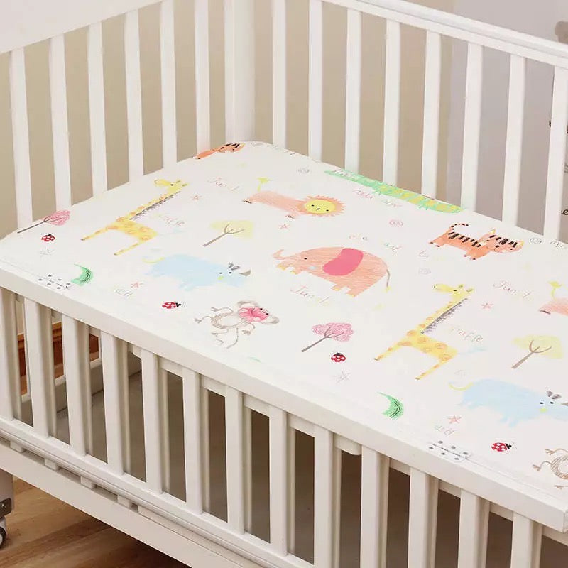 Jungle Fitted Cotton Baby Cot Sheet front