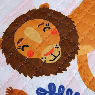 Jungle Safari Baby Play Mat Print Close up