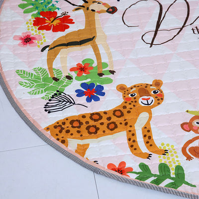 Jungle Safari Baby Play Mat Side Close up