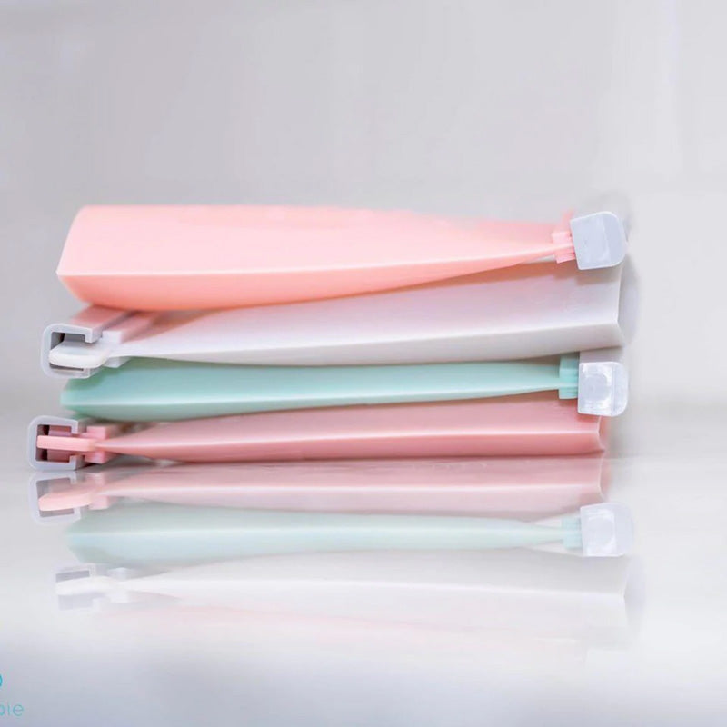 Junobie Reusable Silicone Breastmilk Storage Bags- 4pk side view