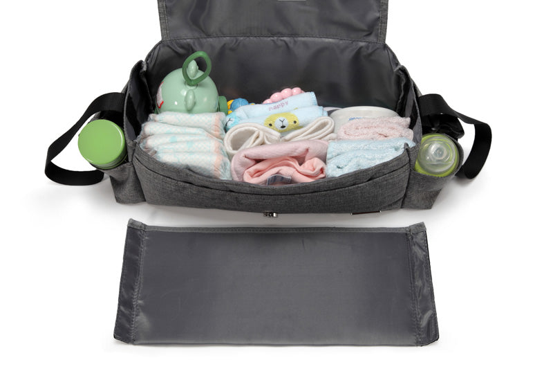 Kayla Grey Pram Caddy inside with partition