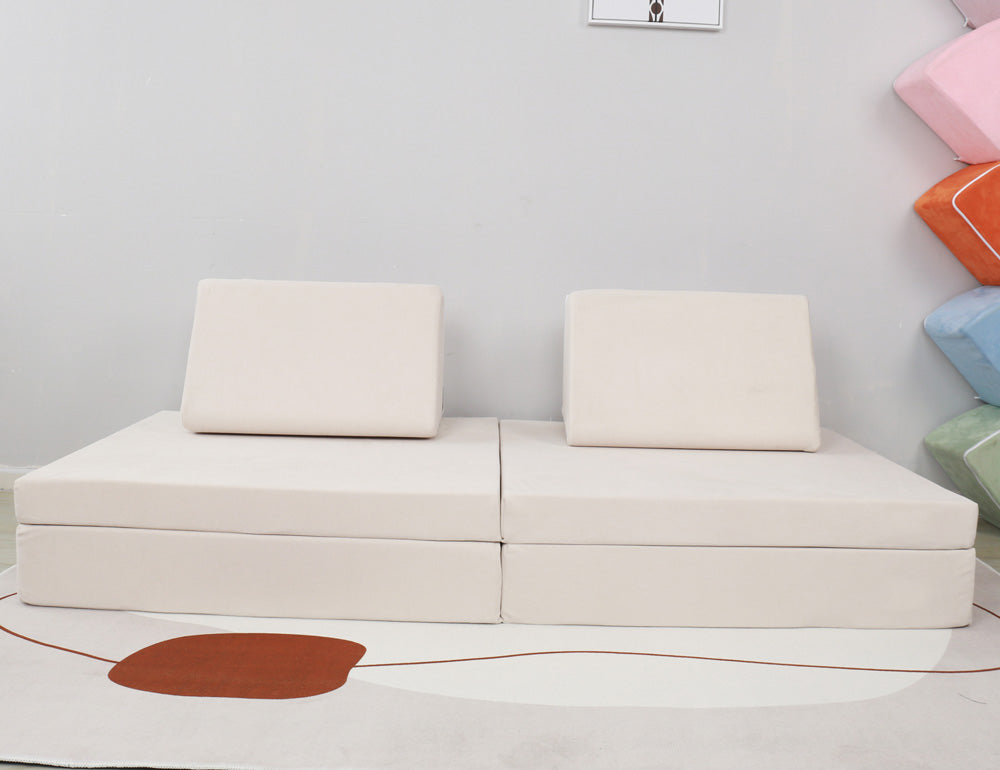 Kids Modular Play Couch Set – Beige