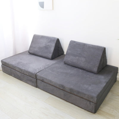 Kids Modular Play Couch Set – Dark Grey