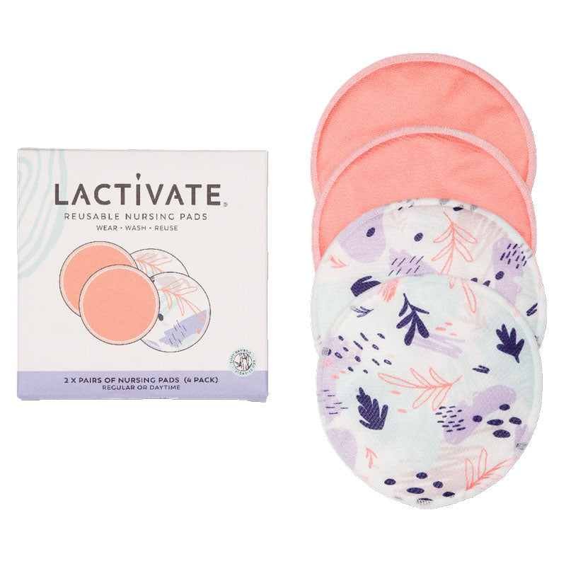 Lactivate® Reusable Day Nursing Pads- 4pk front