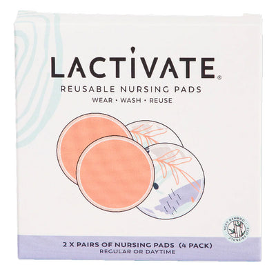 Lactivate® Reusable Day Nursing Pads- 4pk in packet