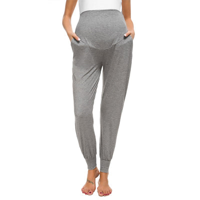 Leah Grey Maternity Casual Pants
