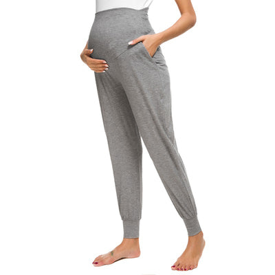 Leah Grey Maternity Casual Pants side