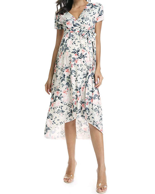 Lily Side Ruched Maternity Dress