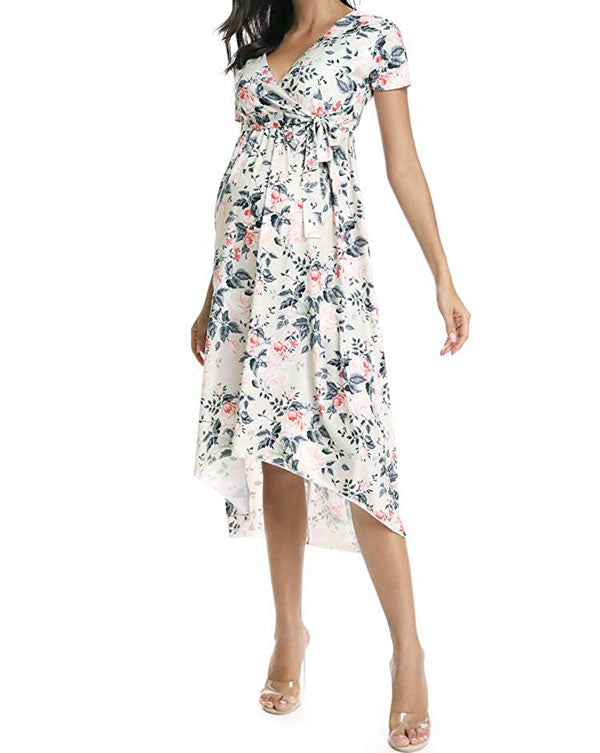 Lily Side Ruched Maternity Dress