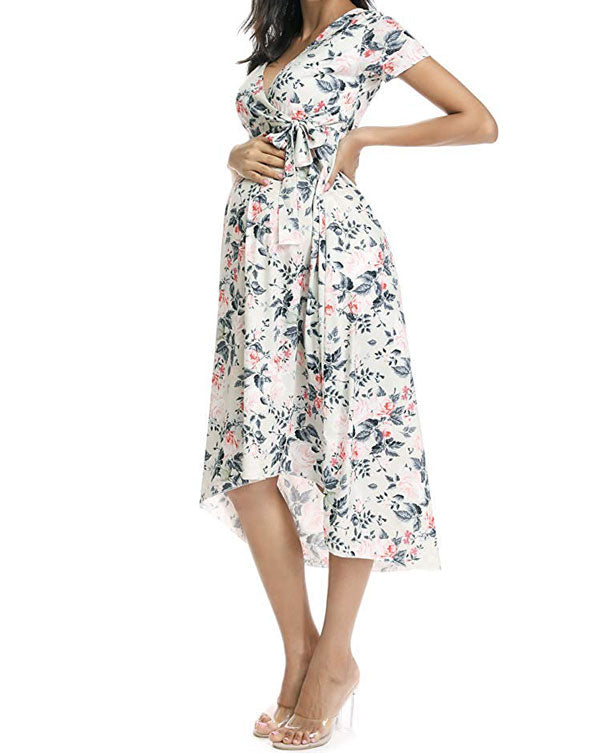 Lily Side Ruched Maternity Dress