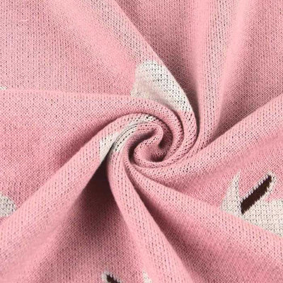 Little Bunny Pink Baby Blanket fabric