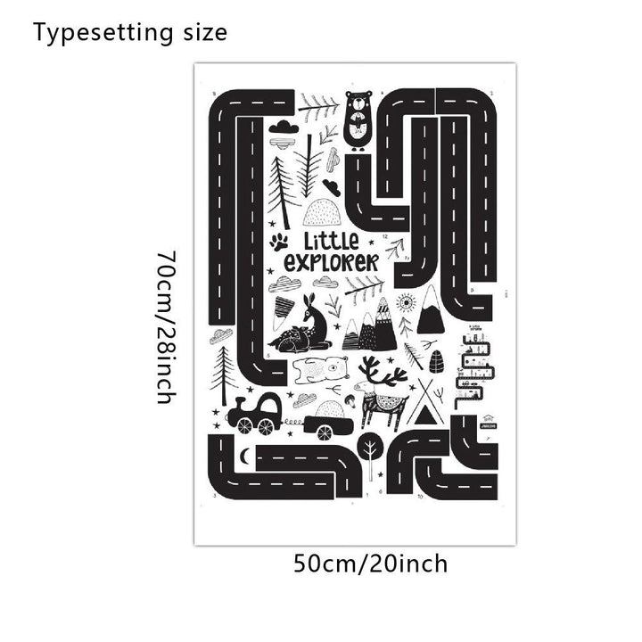 Little Explorer Nursery & Kids Room Wall Sticker size 2