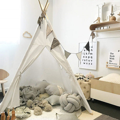 Luna White Kids Teepee Tent