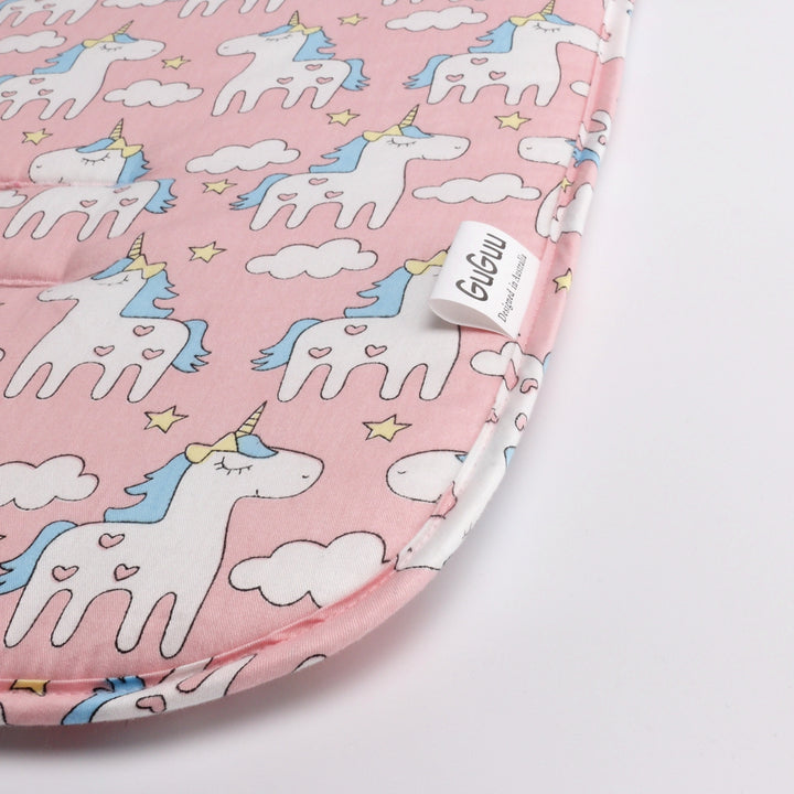 White Unicorn Pram Liner