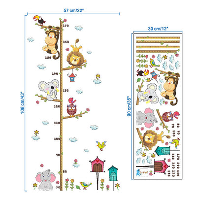 Monkey Height Chart Baby Nursery & Kids Room Wall Sticker Measurement