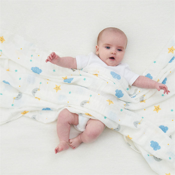 Moon & Stars Baby Swaddle Wrap