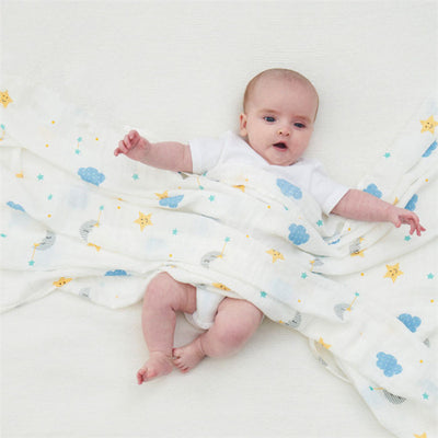 Moon & Stars Baby Swaddle Wrap