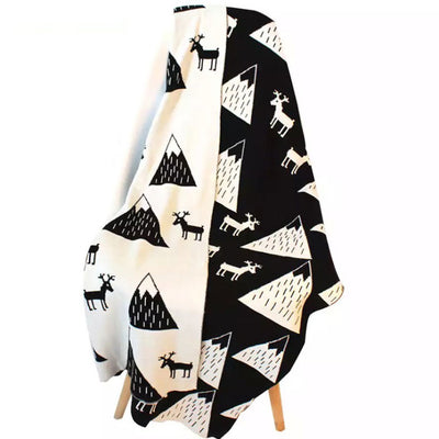Mountain Reversible Baby Blanket