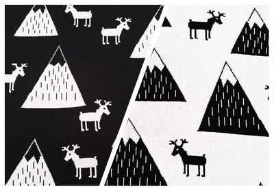 Mountain Baby Blanket close up