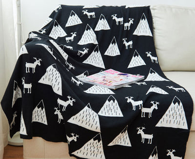 Mountain Reversible Baby Blanket