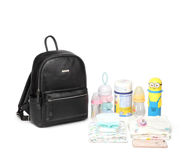 Smart Viv Nappy Bag Backpack - Black