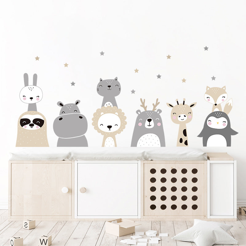 Nine Friends Nursery & Baby Room Wall Sticker Front