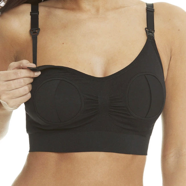 Nora Black Maternity & Nursing pump Bra