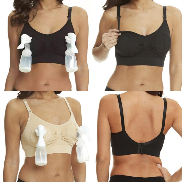 Nora Black Maternity & Nursing pump Bra Main