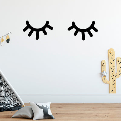 Nordic Style Eyelash baby nursery Wall Sticker Main