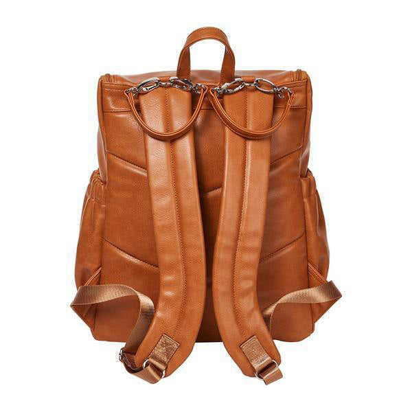 OiOi Faux Leather Nappy Bag Backpack