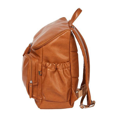 OiOi Faux Leather Nappy Bag Backpack