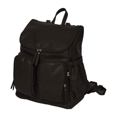 OiOi Faux Leather Nappy Bag Backpack
