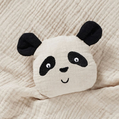 Panda Baby Comforter, Lovey, Sleep Aid & Security Blanket - Beige Head