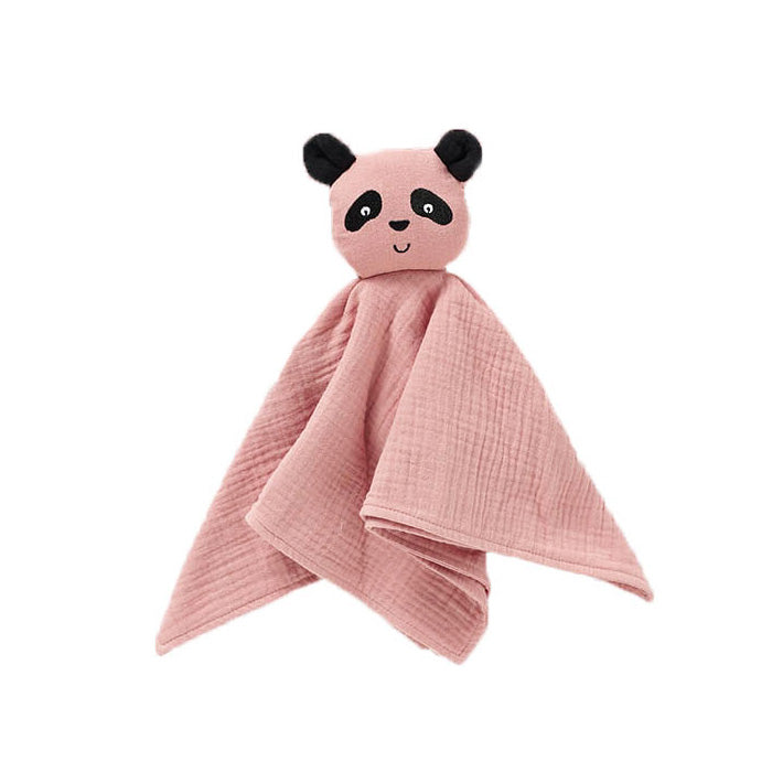 Panda Baby Comforter, Lovey, Sleep Aid & Security Blanket - Rose