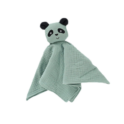 Panda Baby Comforter, Lovey, Sleep Aid & Security Blanket - Sage