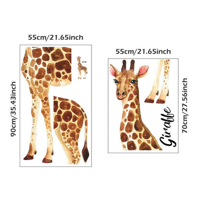 Patch Giraffe Nursery & Kids Room Wall Sticker Size 2