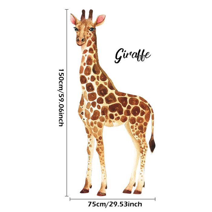 Patch Giraffe Nursery & Kids Room Wall Sticker Size