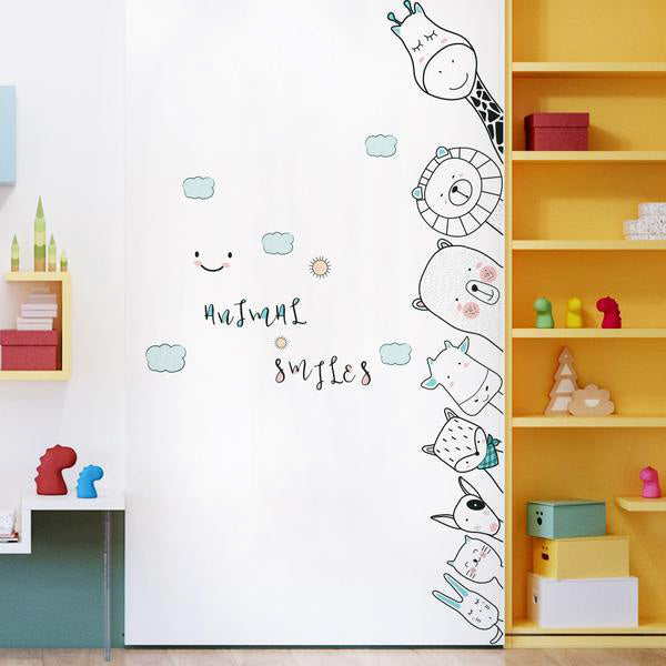 Peeping Friends Baby Nursery Wall Sticker