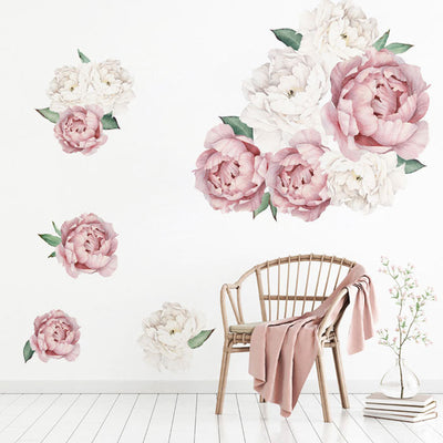 Peony Flowers Wall Stickers