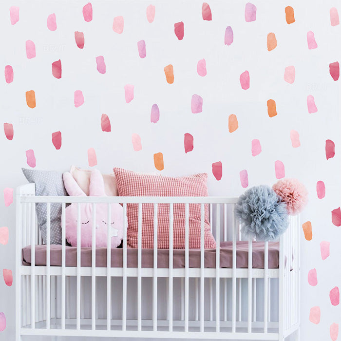 Watercolor Brushstrokes Wall Sticker