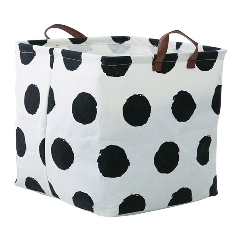 Polka Black Kids Toy Storage Box