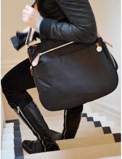 PacaPod Portland Black Nappy Bag